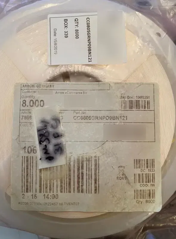 CC0805GRNPO9BN121
