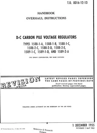 1589-1-C OVERHAUL INSTRUCTIONS