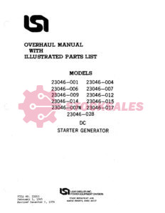 23046 Series Overhaul and Illustrated Parts List