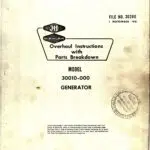 30010-000 Overhaul and Parts List