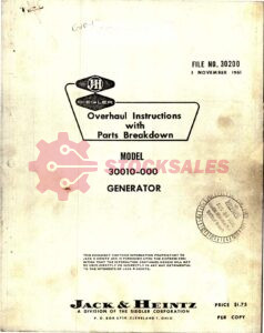 30010-000 Overhaul and Parts List