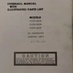 51539 Series OVERHAUL MANUAL WITH IPB