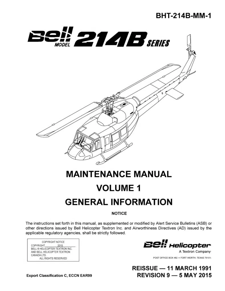 BHT-214B Maintenance Manual