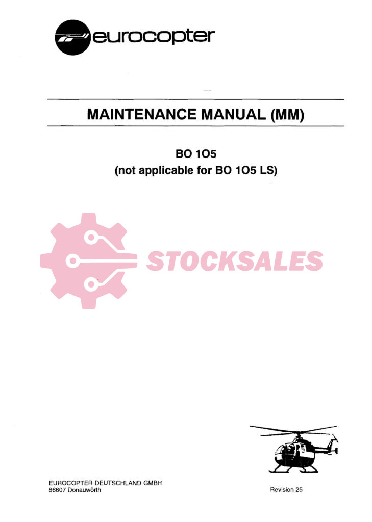BO-105 MAINTENANCE MANUAL (MM)